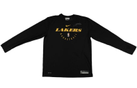 LeBron James Signed 2018-19 Lakers Game-Used Warm Up Shirt (MEARS & Beckett) at PristineAuction.com