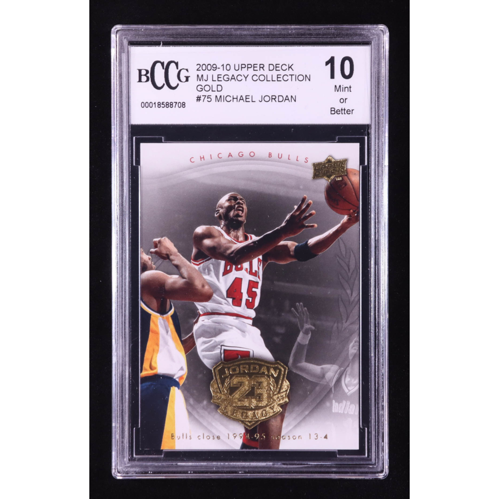 Michael Jordan 2009-10 Upper Deck Michael Jordan Legacy Collection Gold #75 (BCCG 10) at PristineAuction.com