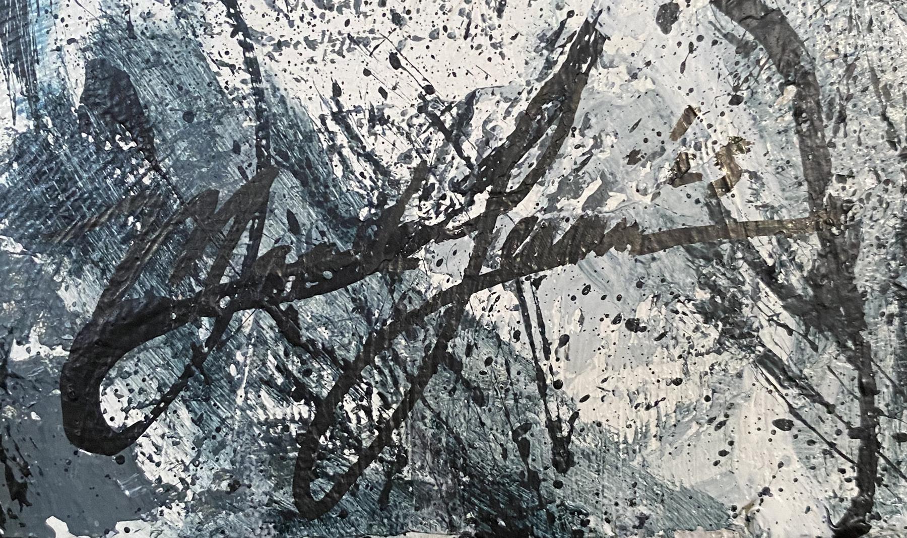 Mark Lewis Custom Framed Original Painting On Canvas #018-25 (Lewis) at PristineAuction.com Mark Lewis Custom Framed Original Painting On Canvas #018-25 (Lewis) at PristineAuction.com