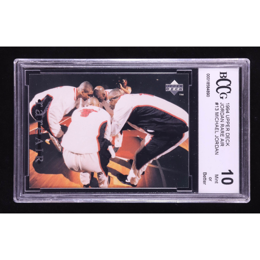 Michael Jordan 1994 Upper Deck Jordan Rare Air #13 (BCCG 10) at PristineAuction.com