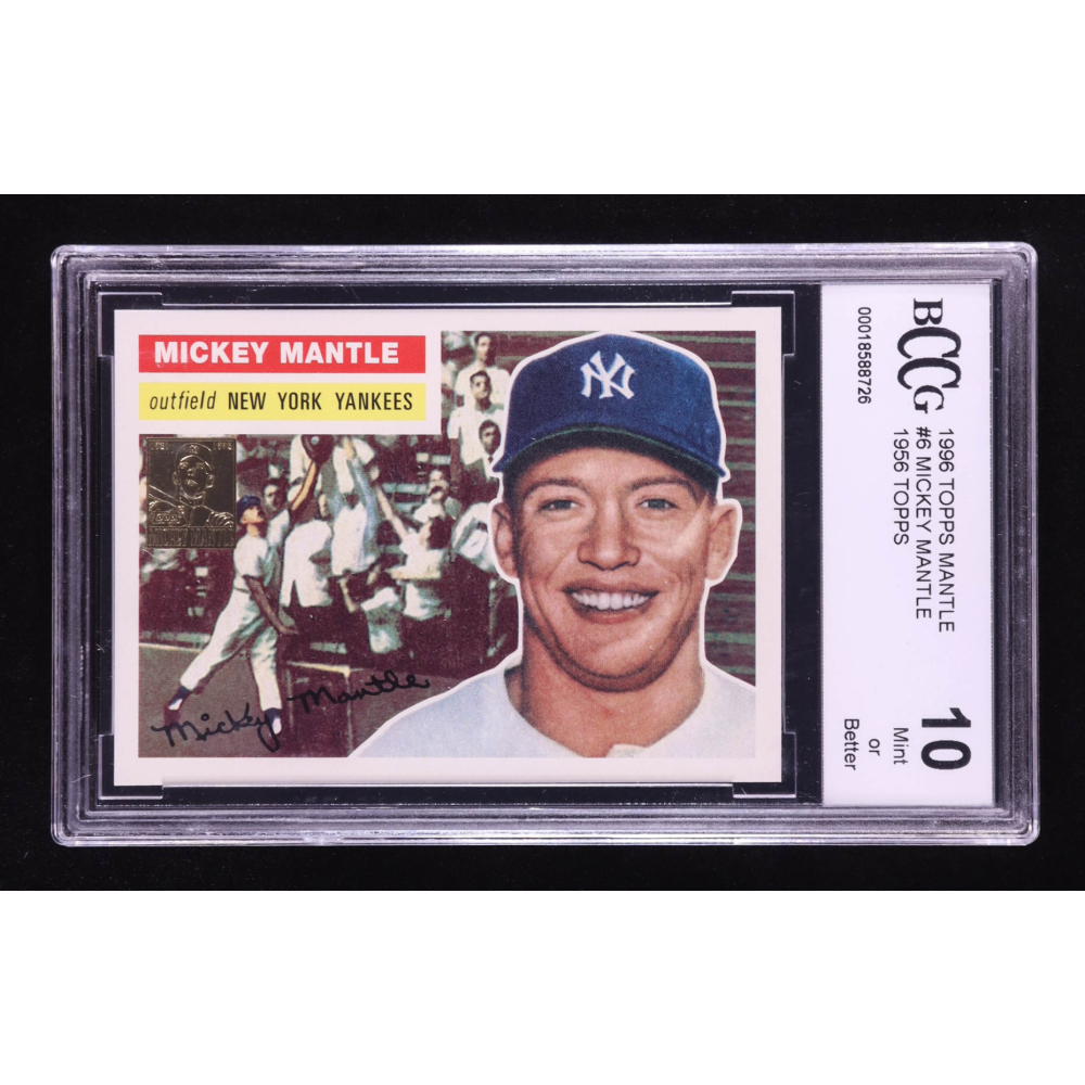 Mickey Mantle 1996 Topps Mantle #6 1956 Topps (BCCG 10) at PristineAuction.com