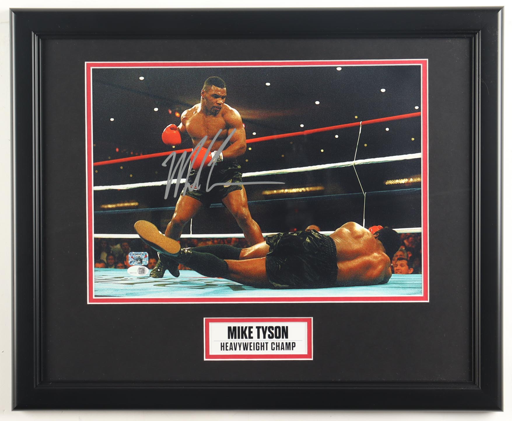 Mike Tyson Signed Custom Framed Photo Display (Tyson & JSA) at PristineAuction.com Mike Tyson Signed Custom Framed Photo Display (Tyson & JSA) at PristineAuction.com