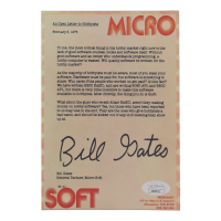 Bill Gates Signed 5x7 Print (JSA) at PristineAuction.com