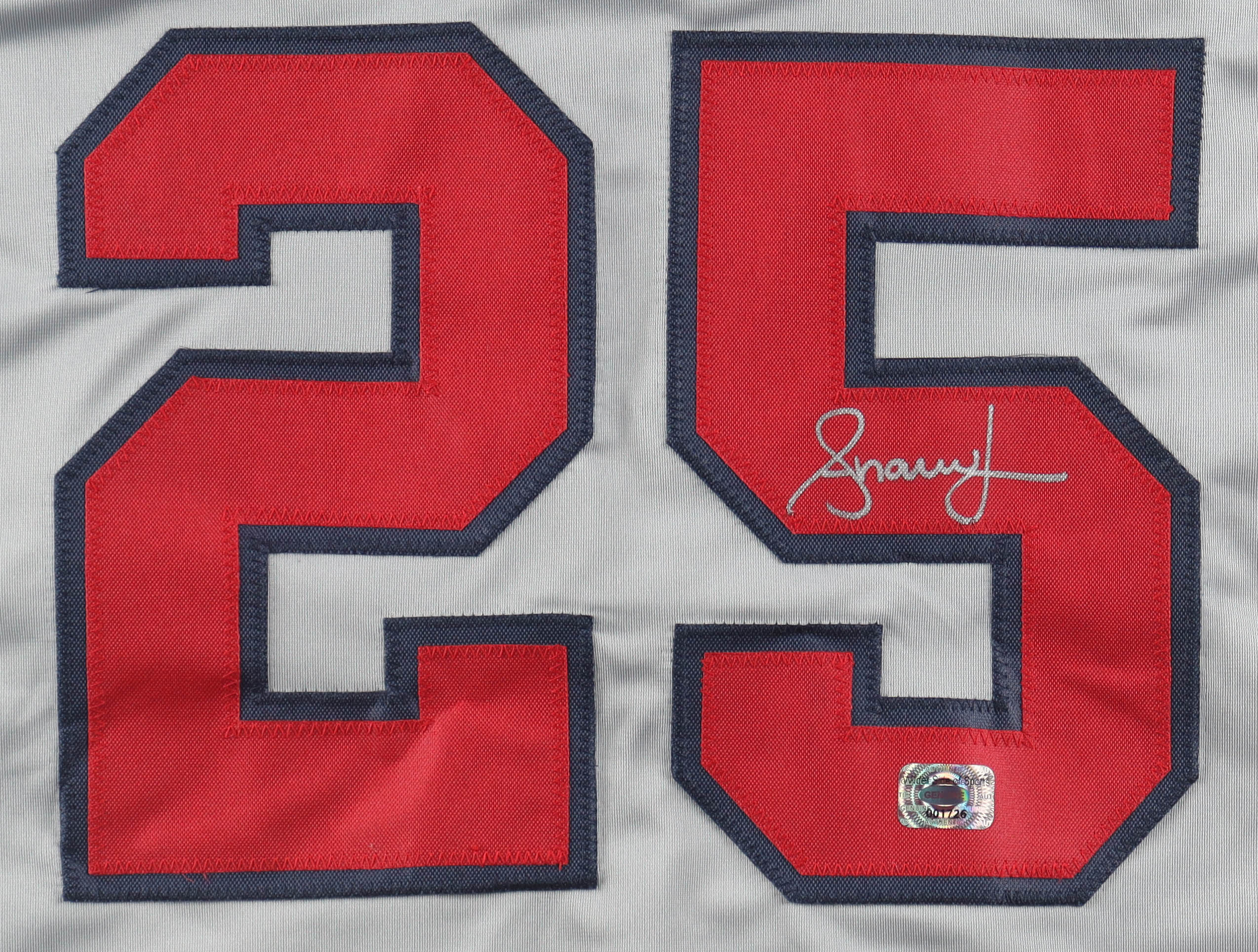 Andruw Jones Signed Jersey (Wilder) at PristineAuction.com Andruw Jones Signed Jersey (Wilder) at PristineAuction.com