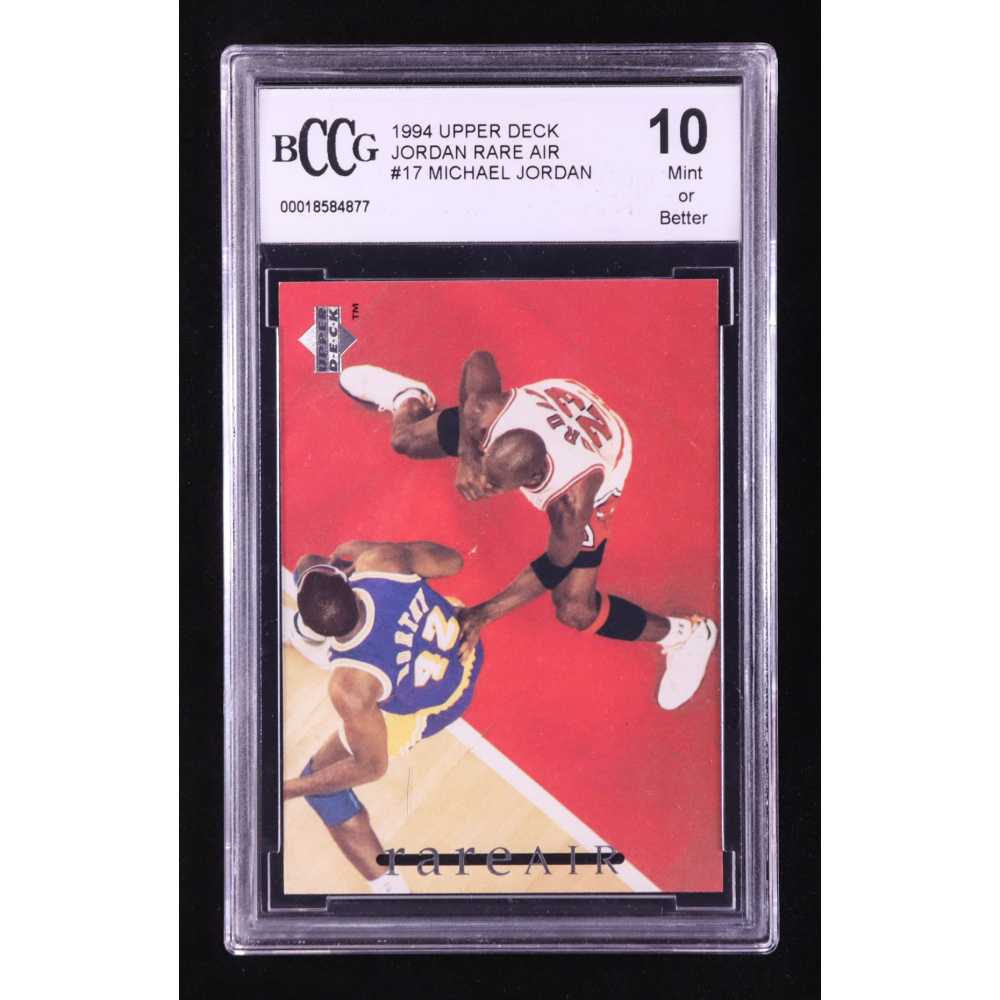 Michael Jordan 1994 Upper Deck Jordan Rare Air #17 (BCCG 10) at PristineAuction.com