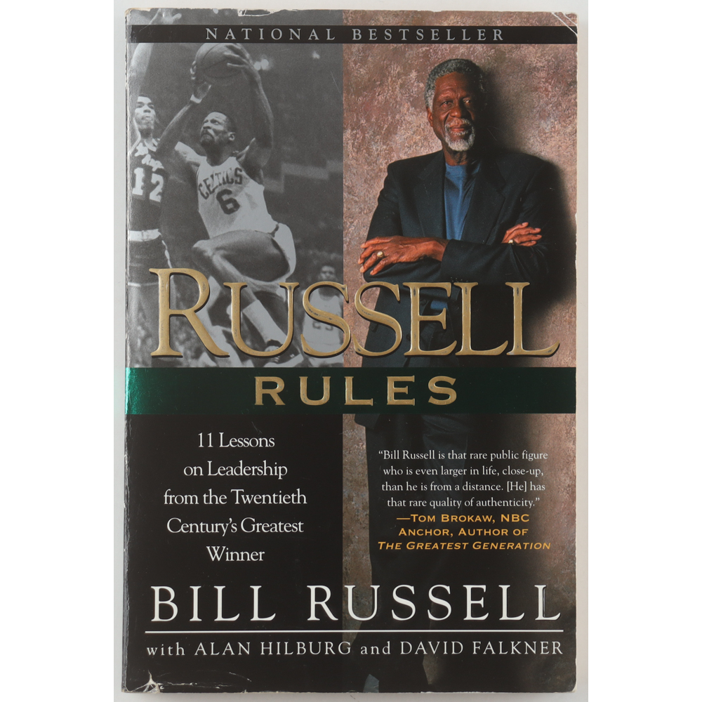 Bill Russell Signed "Russell Rules" Softcover Book (Beckett) at PristineAuction.com