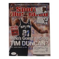 Tim Duncan Signed June 9 2003 "Sports Illustrated" Magazine (JSA) at PristineAuction.com