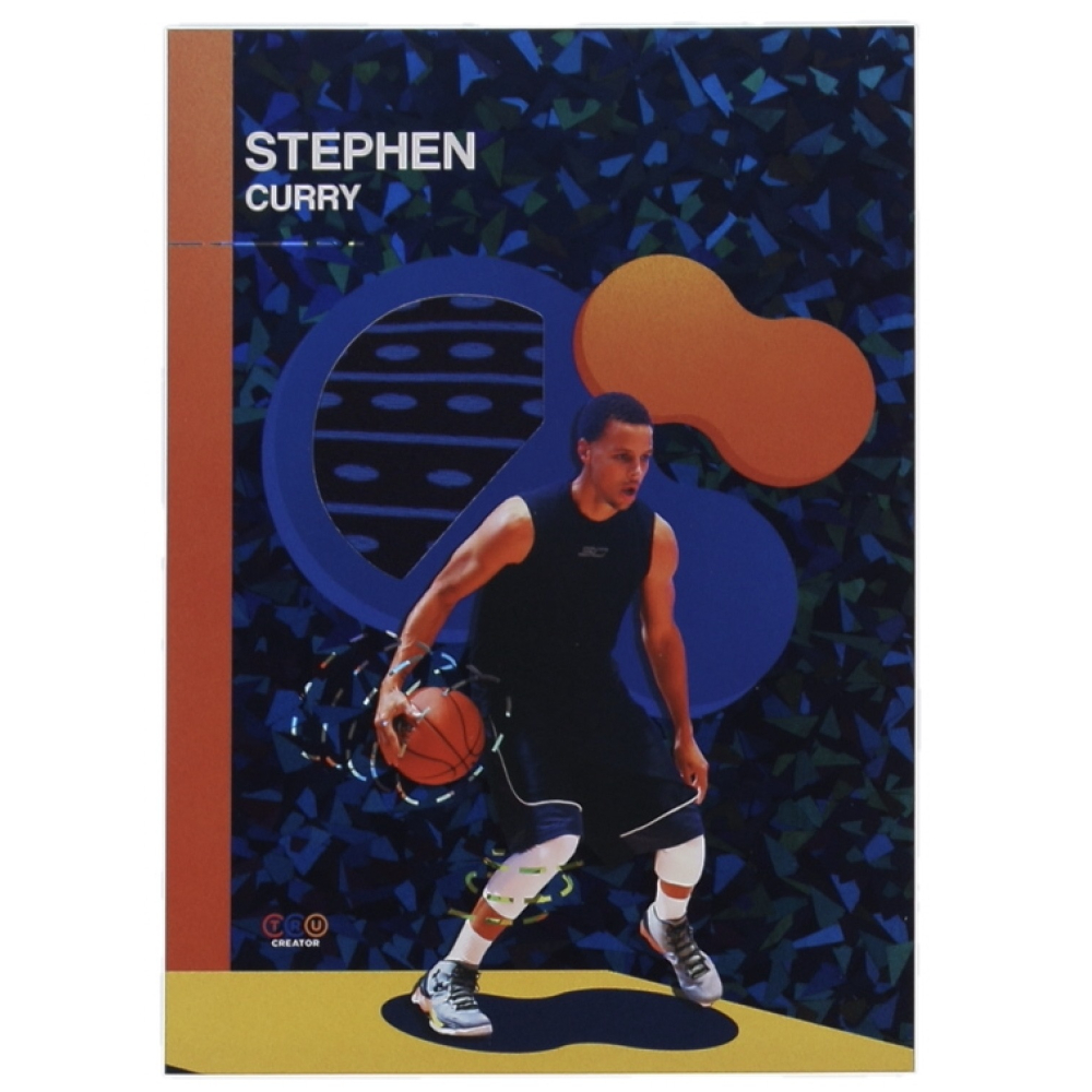 Stephen Curry 2024 TruSport Jumbo TruCreator Cracked Ice #5 #JCSC JSY at PristineAuction.com