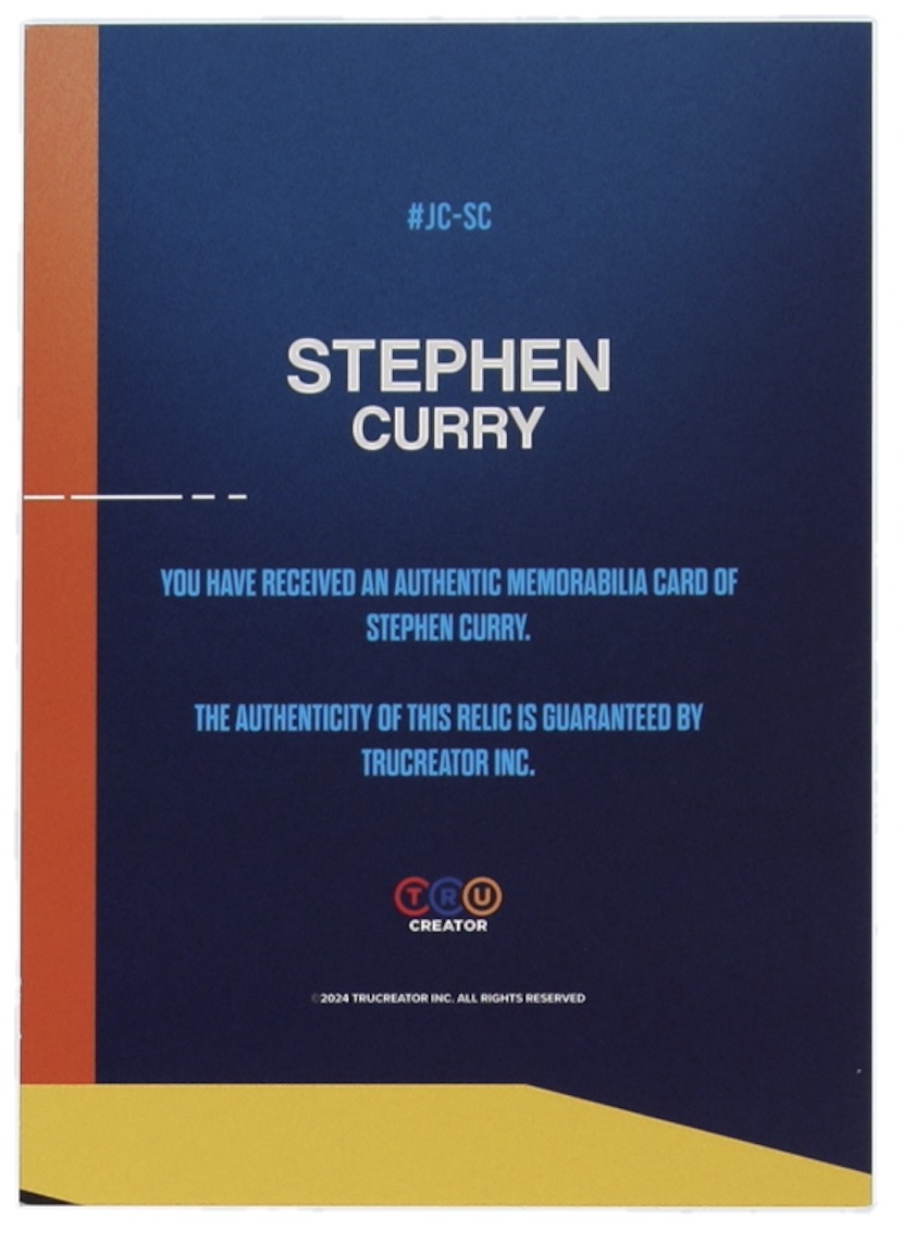 Stephen Curry 2024 TruCreator Jumbo Cracked Ice #5 #JCSC JSY at PristineAuction.com Stephen Curry 2024 TruCreator Jumbo Cracked Ice #5 #JCSC JSY at PristineAuction.com