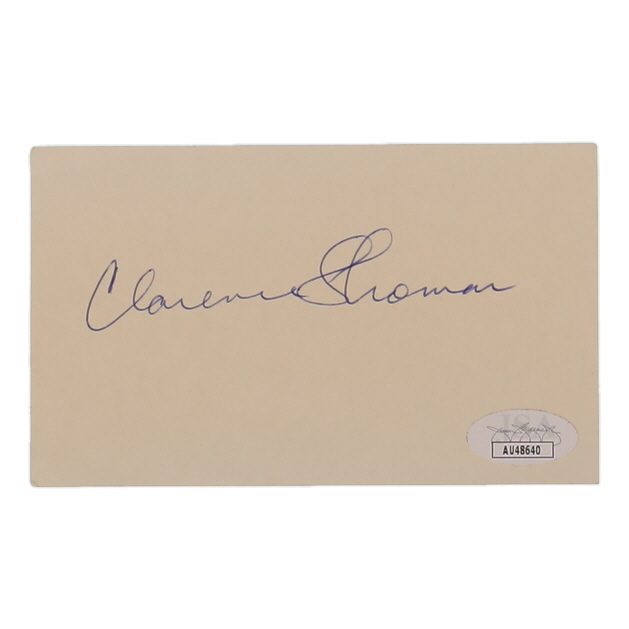Clarence Thomas Signed Index Card (JSA) at PristineAuction.com Clarence Thomas Signed Index Card (JSA) at PristineAuction.com