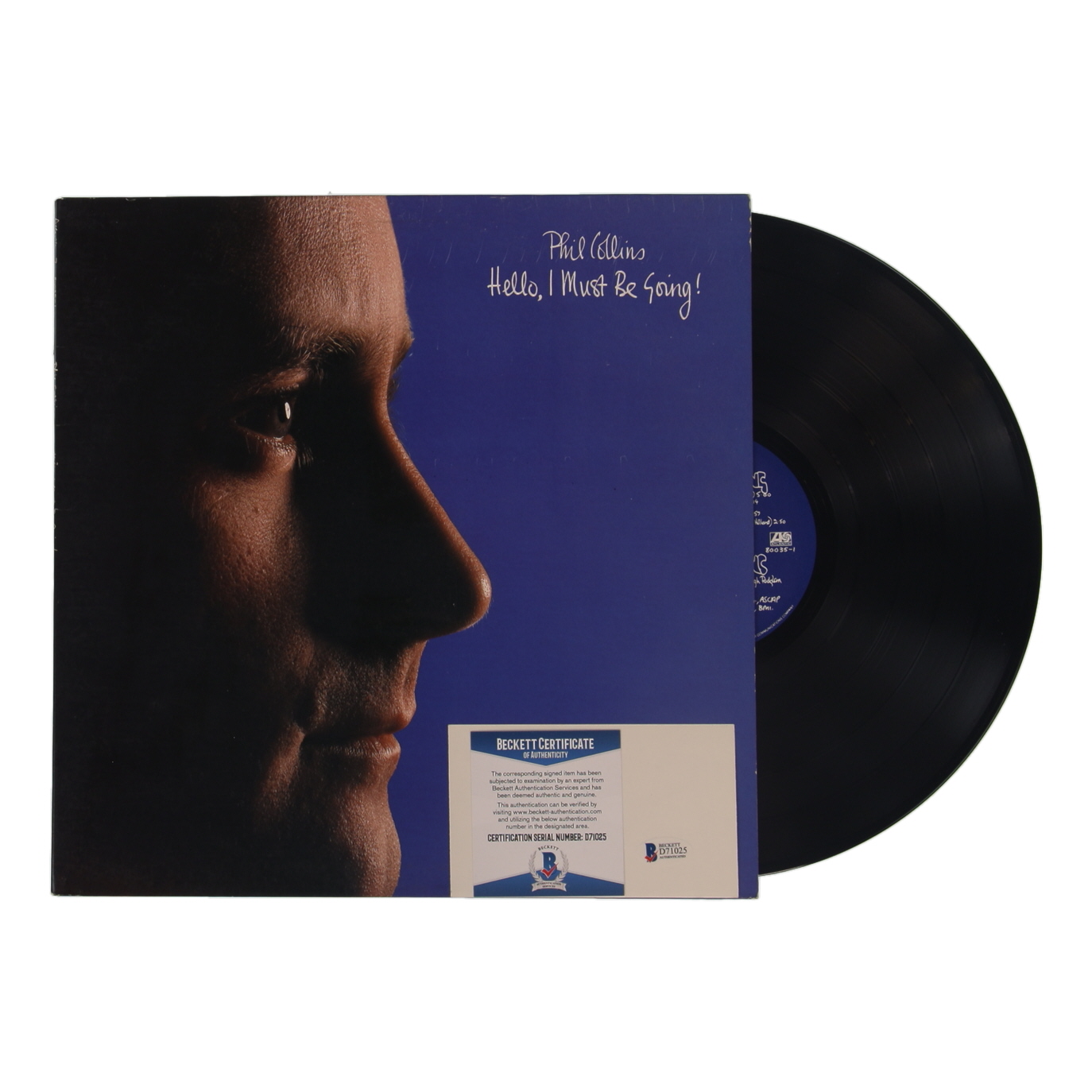 Phil Collins Signed Cut with "Hello, I Must Be Going" Vintage Vinyl LP Album & Record (Beckett) at PristineAuction.com Phil Collins Signed Cut with "Hello, I Must Be Going" Vintage Vinyl LP Album & Record (Beckett) at PristineAuction.com