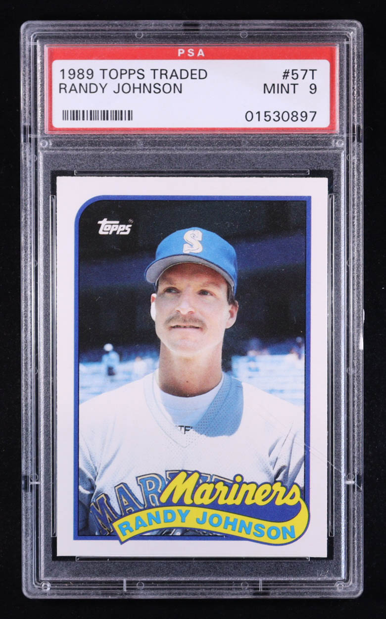 Randy Johnson 1989 Topps Traded #57T (PSA 9) at PristineAuction.com Randy Johnson 1989 Topps Traded #57T (PSA 9) at PristineAuction.com