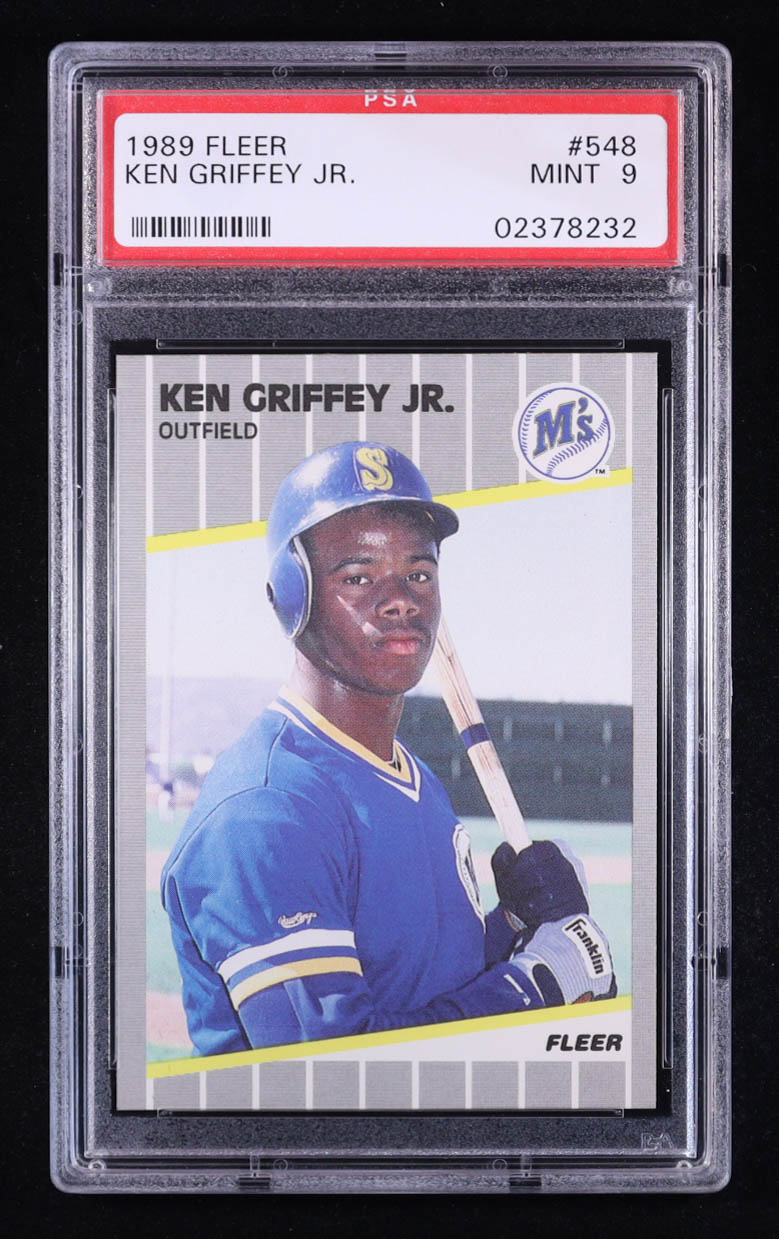 Ken Griffey Jr. 1989 Fleer #548 RC (PSA 9) at PristineAuction.com Ken Griffey Jr. 1989 Fleer #548 RC (PSA 9) at PristineAuction.com