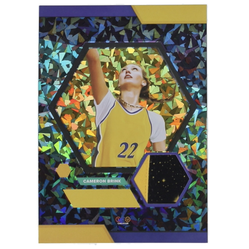 Cameron Brink 2024 TruSport Jumbo TruCreator Cracked Ice #21 #JCCB JSY RC at PristineAuction.com