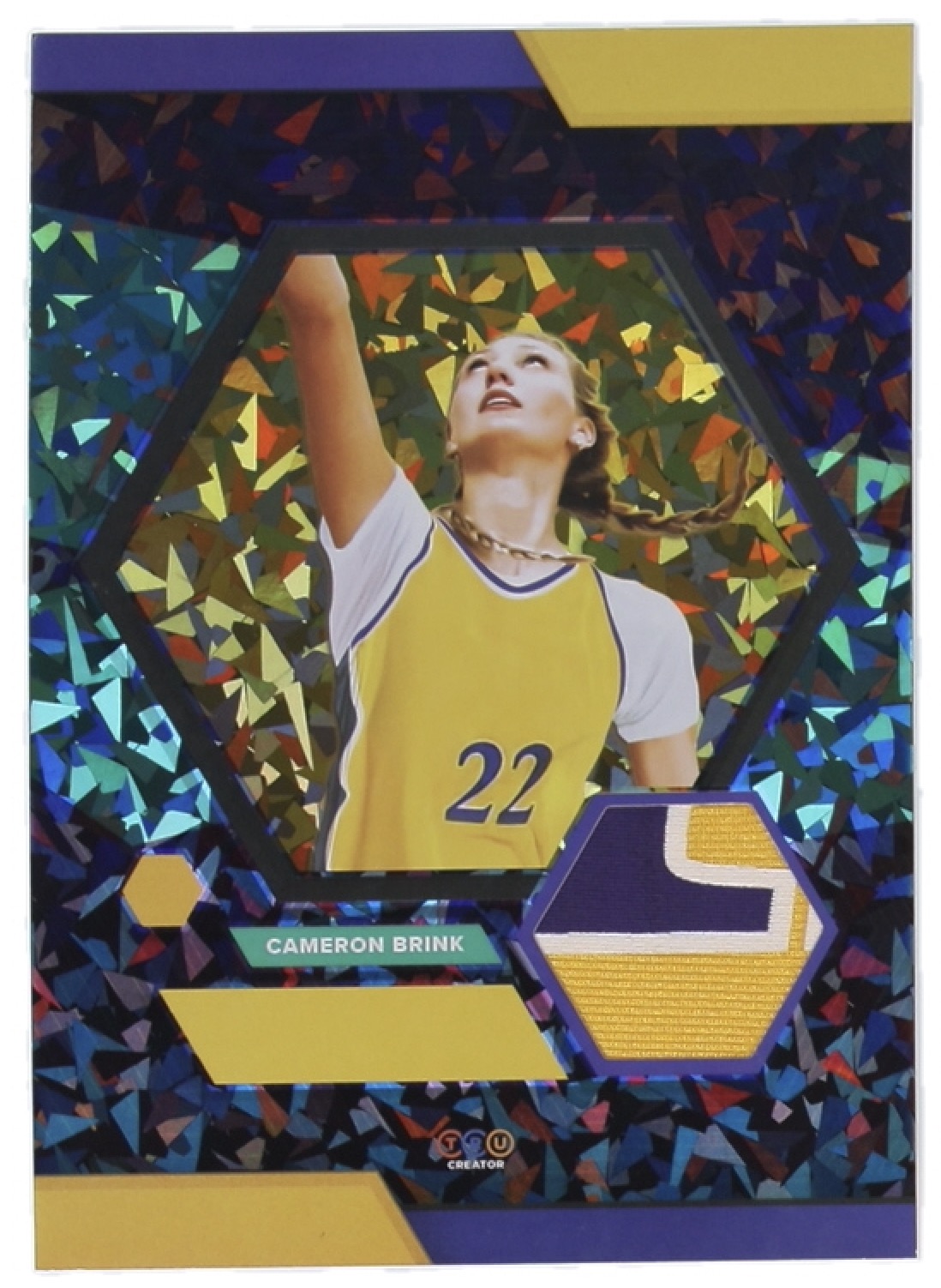 Cameron Brink 2024 TruSport Jumbo TruCreator Cracked Ice #21 #JCCB JSY RC at PristineAuction.com Cameron Brink 2024 TruSport Jumbo TruCreator Cracked Ice #21 #JCCB JSY RC at PristineAuction.com