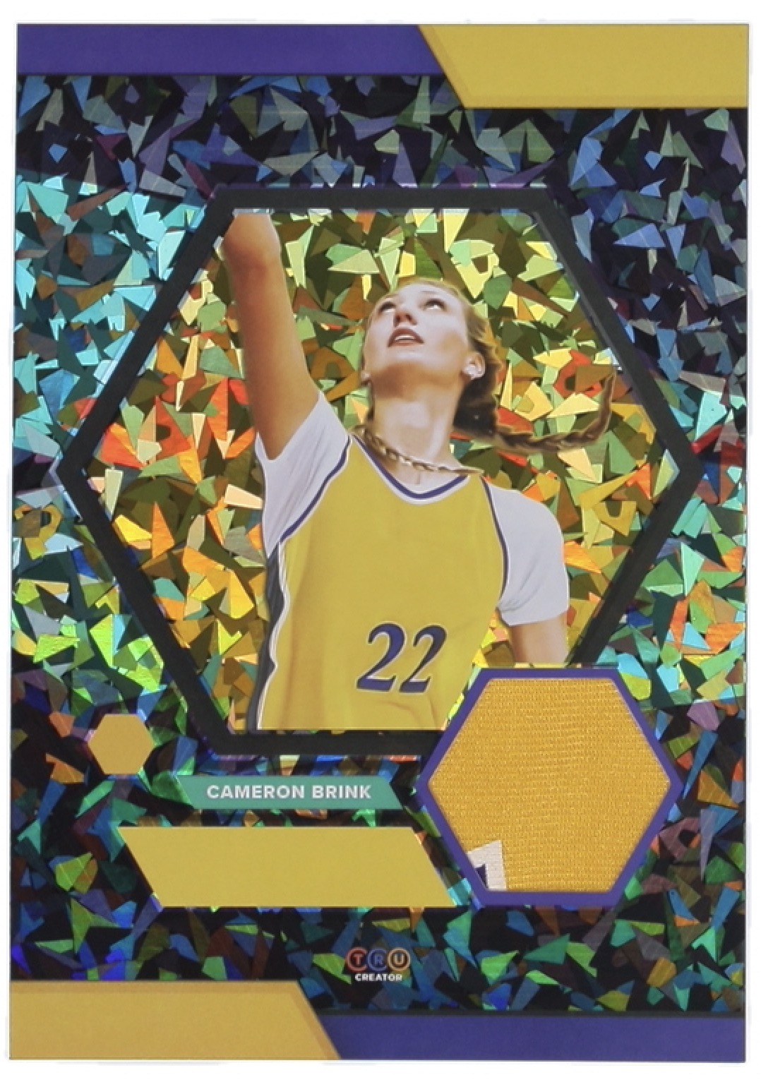 Cameron Brink 2024 TruSport Jumbo TruCreator Cracked Ice #21 #JCCB JSY RC at PristineAuction.com Cameron Brink 2024 TruSport Jumbo TruCreator Cracked Ice #21 #JCCB JSY RC at PristineAuction.com