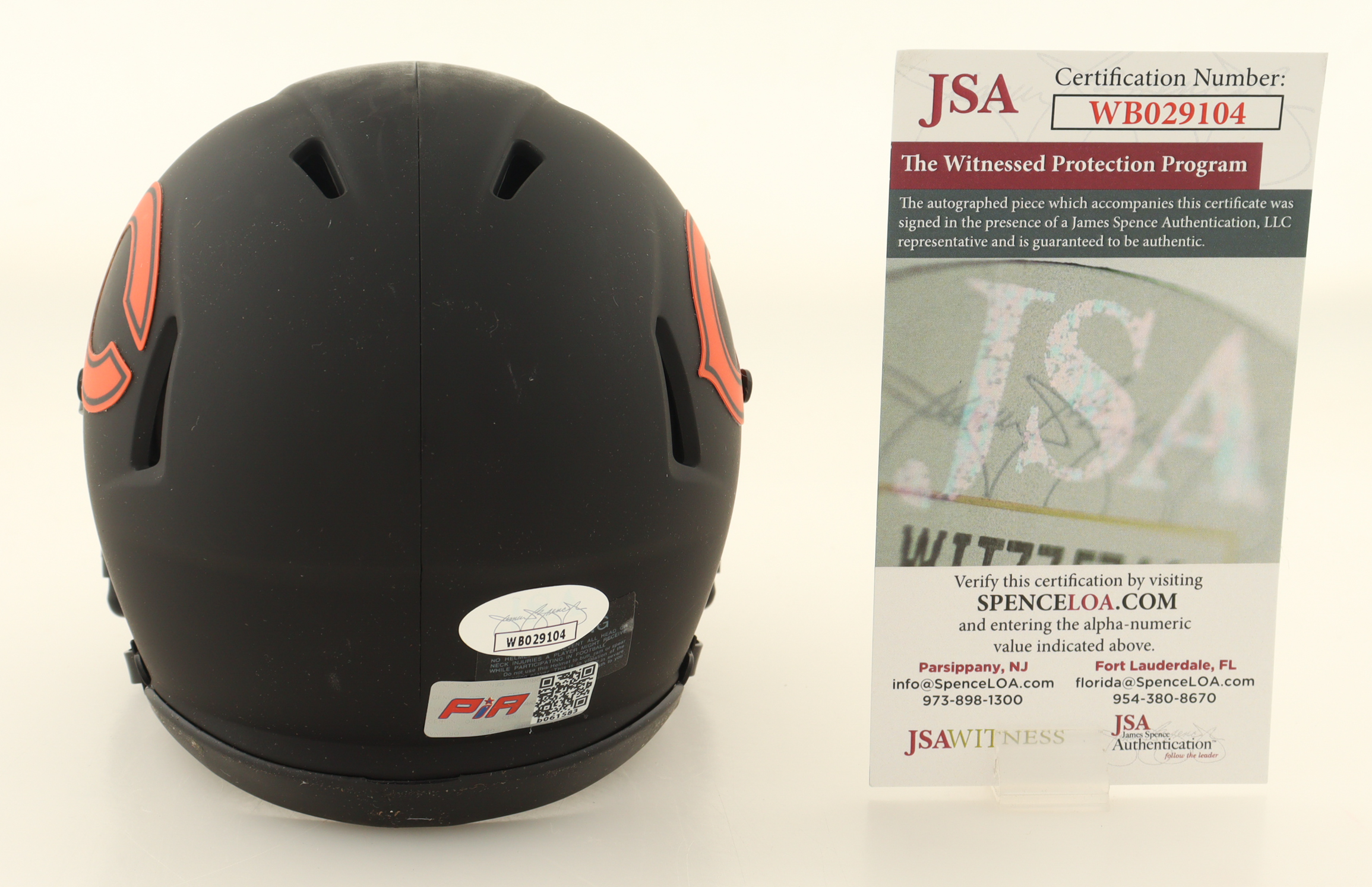 DJ Moore Signed Bears Eclipse Alternate Speed Mini Helmet (JSA) at PristineAuction.com DJ Moore Signed Bears Eclipse Alternate Speed Mini Helmet (JSA) at PristineAuction.com