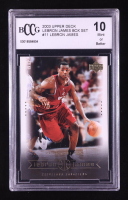 LeBron James 2003 Upper Deck LeBron James Box Set Preps To The Pros #11 RC (BCCG 10) at PristineAuction.com