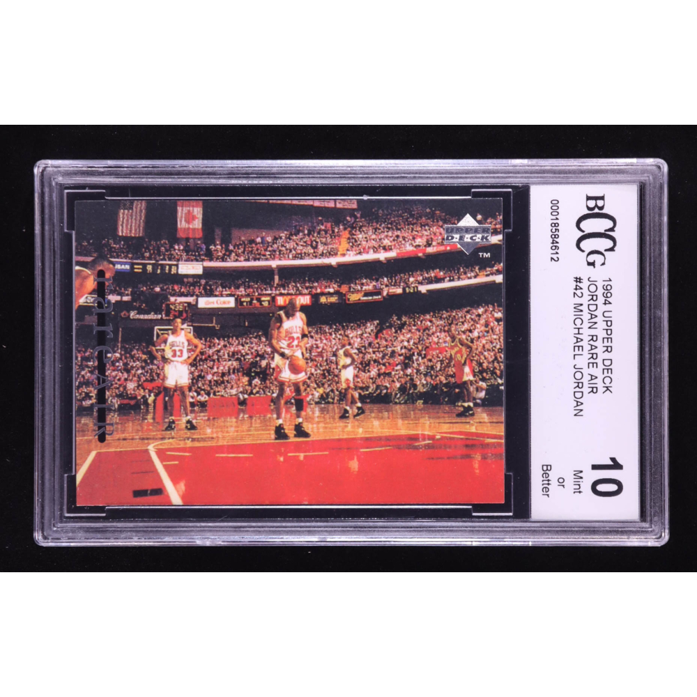Michael Jordan 1994 Upper Deck Jordan Rare Air #42 (BCCG 10) at PristineAuction.com