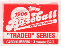 1986 Topps Traded Series Baseball Card Box (132) Cards at PristineAuction.com