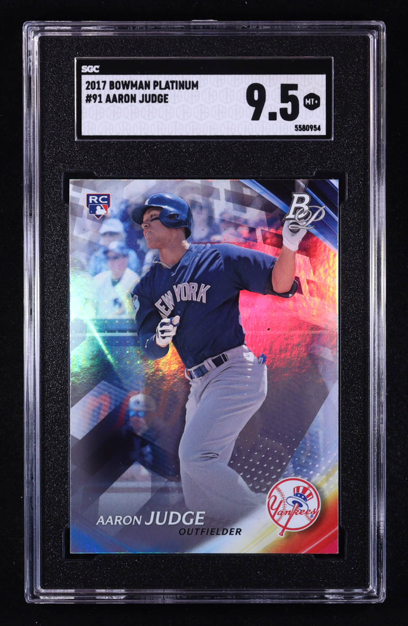Aaron Judge 2017 Bowman Platinum #91 RC (SGC 9.5) at PristineAuction.com Aaron Judge 2017 Bowman Platinum #91 RC (SGC 9.5) at PristineAuction.com