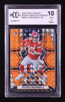 Patrick Mahomes II 2022 Panini Mosaic Mosaic Reactive Orange #256 NP (BCCG 10) at PristineAuction.com