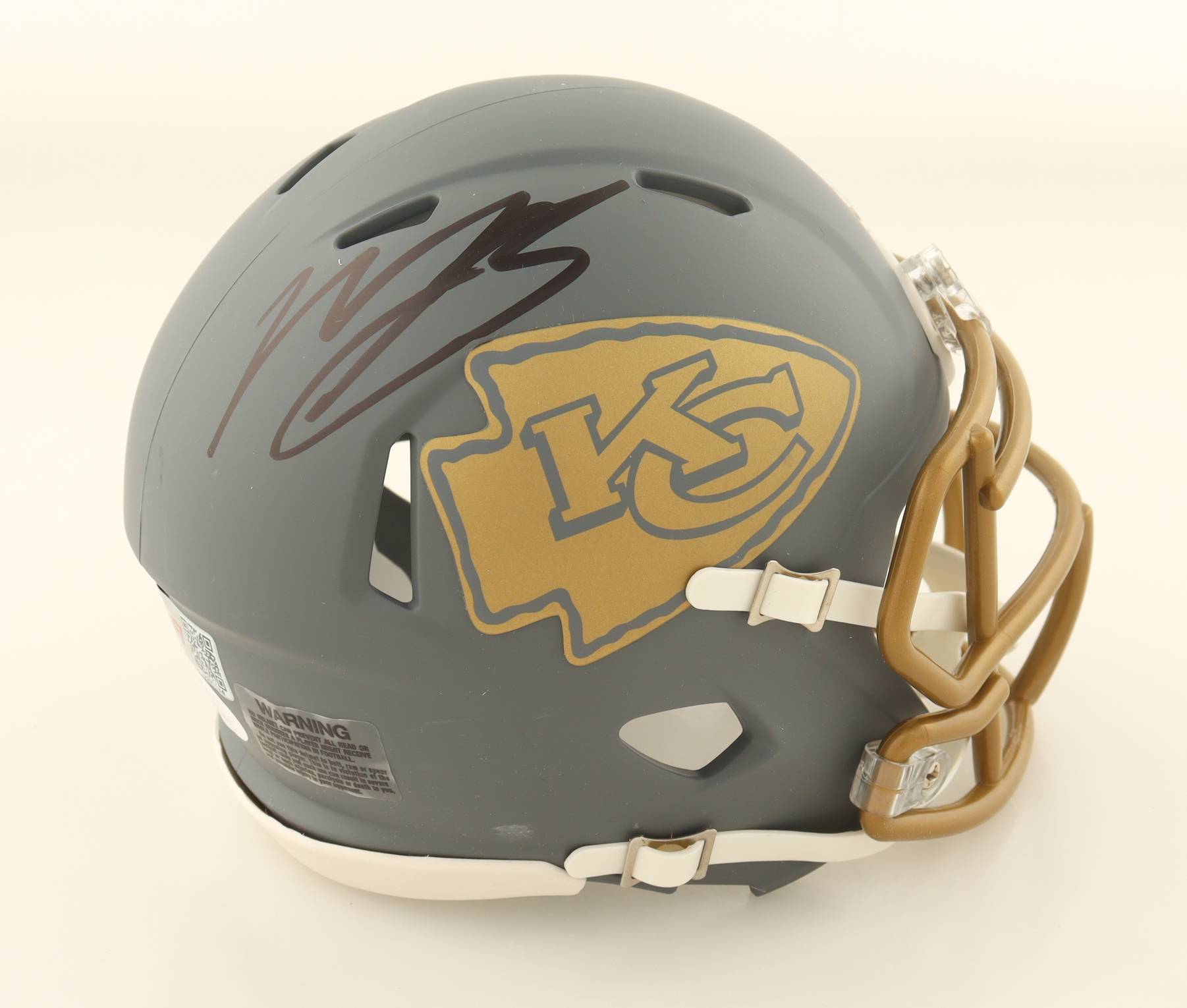 Marquise Brown Signed Chiefs Slate Alternate Speed Mini Helmet (JSA) at PristineAuction.com Marquise Brown Signed Chiefs Slate Alternate Speed Mini Helmet (JSA) at PristineAuction.com