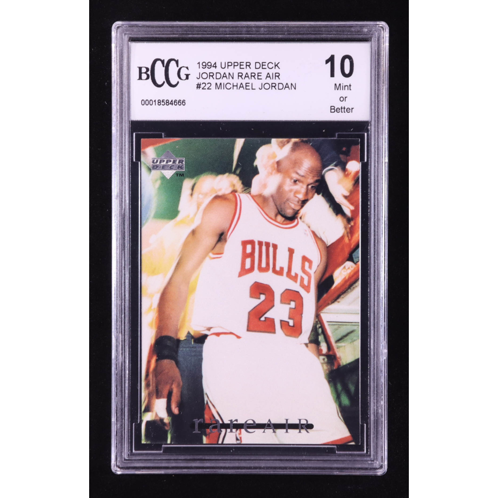 Michael Jordan 1994 Upper Deck Jordan Rare Air #22 (BCCG 10) at PristineAuction.com Michael Jordan 1994 Upper Deck Jordan Rare Air #22 (BCCG 10) at PristineAuction.com