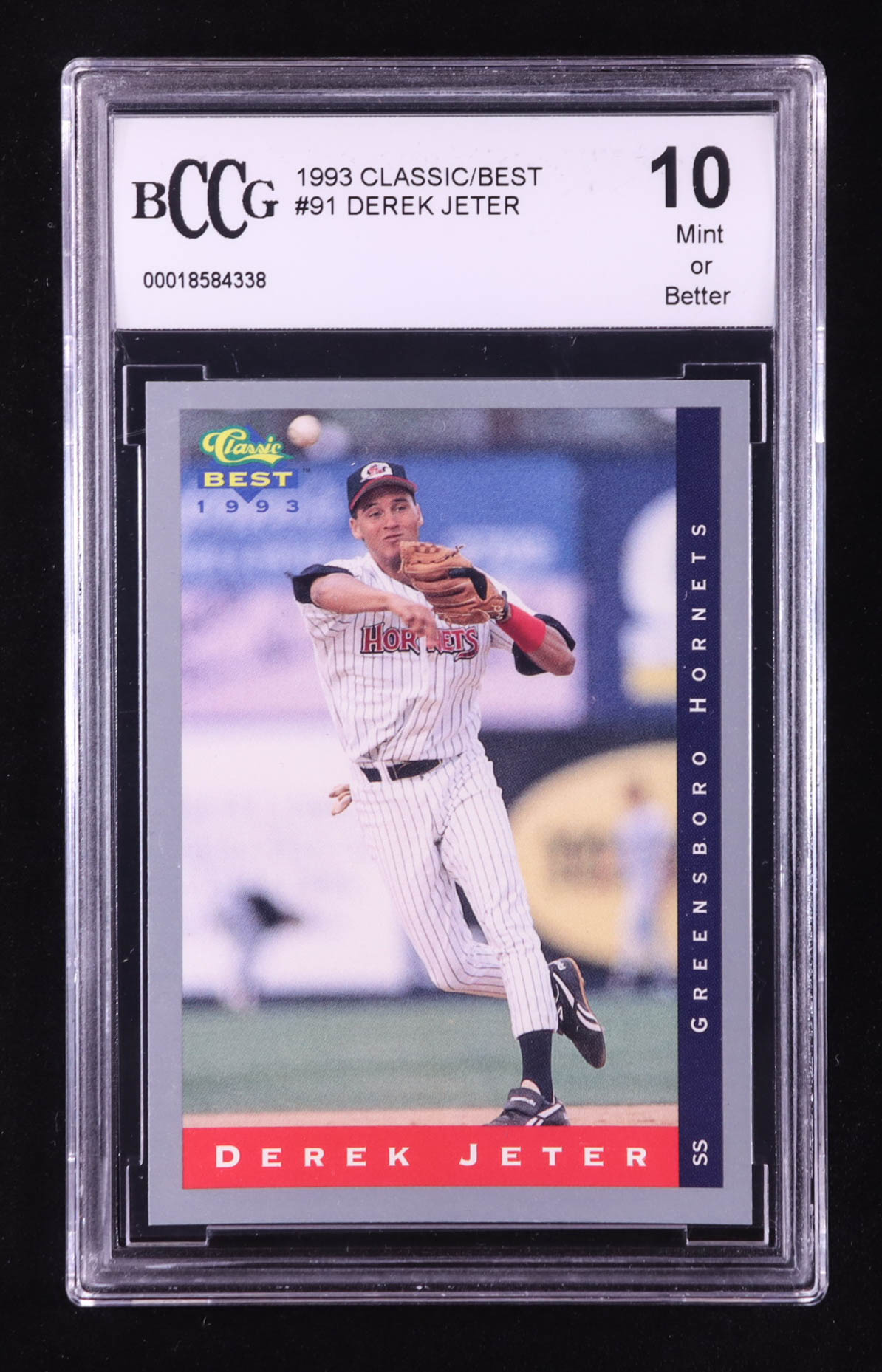 Derek Jeter 1993 Classic/Best #91 RC (BCCG 10) | Pristine Auction