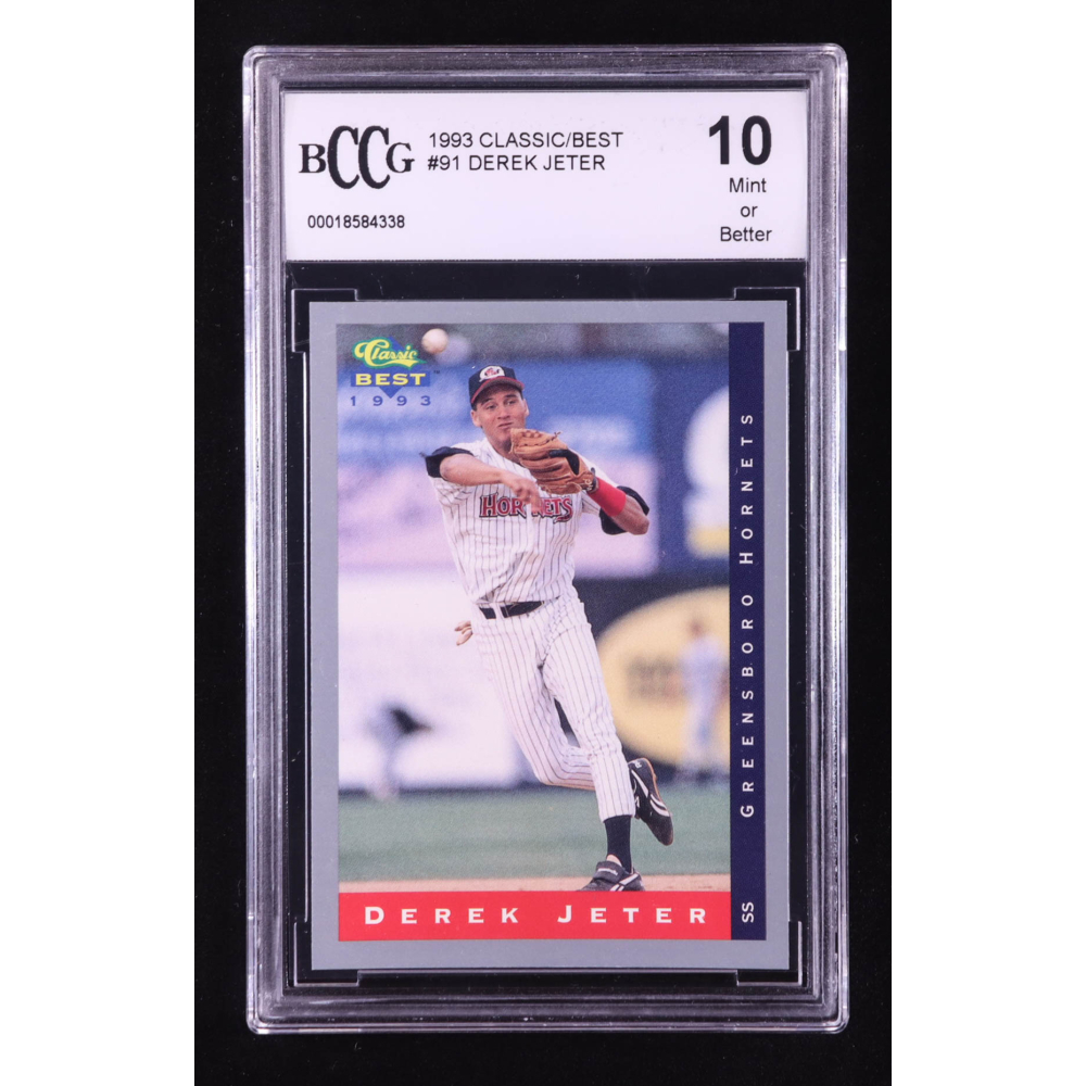 Derek Jeter 1993 Classic/Best #91 RC (BCCG 10) at PristineAuction.com Derek Jeter 1993 Classic/Best #91 RC (BCCG 10) at PristineAuction.com