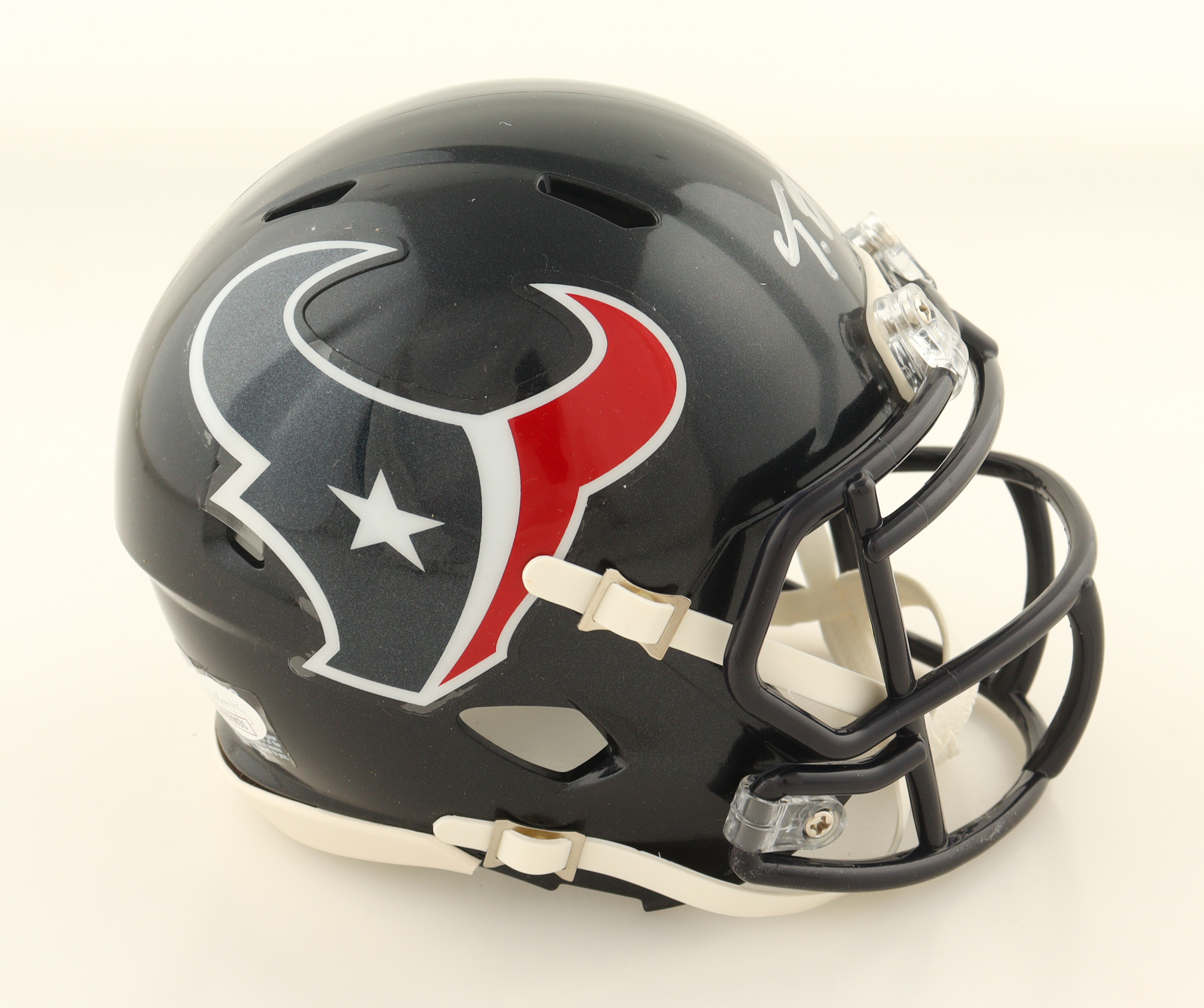 Tank Dell Signed Texans Speed Mini Helmet (JSA) at PristineAuction.com Tank Dell Signed Texans Speed Mini Helmet (JSA) at PristineAuction.com