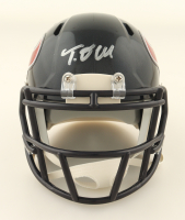 Tank Dell Signed Texans Speed Mini Helmet (JSA) at PristineAuction.com