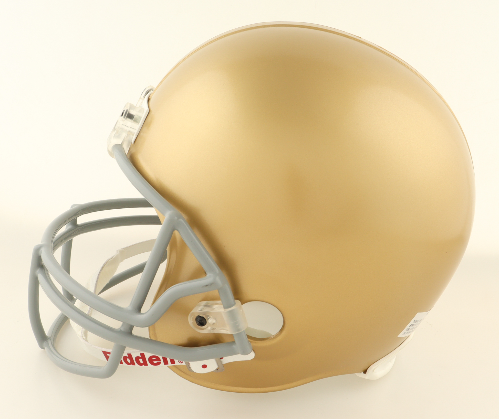 Rudy Ruettiger Signed Notre Dame Fighting Irish Full-Size Helmet with Extensive Inscription (JSA) at PristineAuction.com Rudy Ruettiger Signed Notre Dame Fighting Irish Full-Size Helmet with Extensive Inscription (JSA) at PristineAuction.com