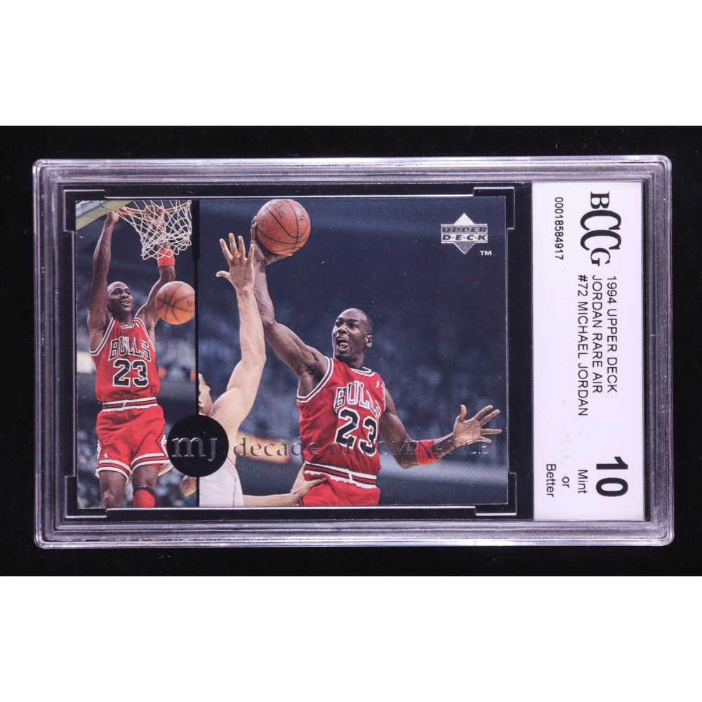 Michael Jordan 1994 Upper Deck Jordan Rare Air #72 (BCCG 10) at PristineAuction.com