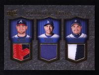 Brian McCann / Russell Martin / Ivan Rodriguez2008 Upper Deck Premier Trios Patches Gold #MMR #05/15 at PristineAuction.com