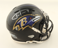 Justin Tucker Signed Ravens Speed Mini Helmet (JSA) at PristineAuction.com