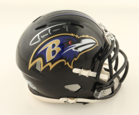 Justin Tucker Signed Ravens Speed Mini Helmet (JSA) at PristineAuction.com