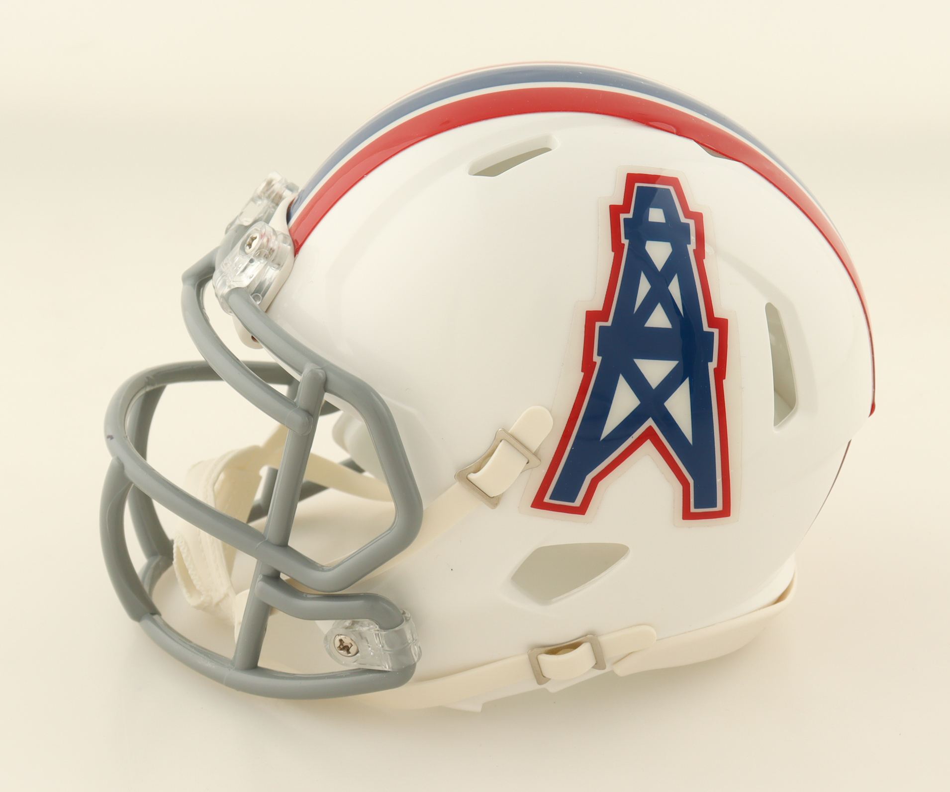 Warren Moon Signed Oilers Speed Mini Helmet Inscribed "HOF 06" (JSA) at PristineAuction.com Warren Moon Signed Oilers Speed Mini Helmet Inscribed "HOF 06" (JSA) at PristineAuction.com