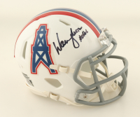Warren Moon Signed Oilers Speed Mini Helmet Inscribed "HOF 06" (JSA) at PristineAuction.com