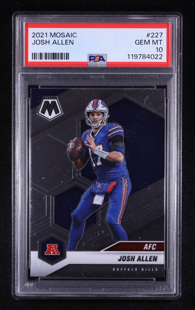 Josh Allen 2021 Panini Mosaic #227 AFC (PSA 10) at PristineAuction.com Josh Allen 2021 Panini Mosaic #227 AFC (PSA 10) at PristineAuction.com