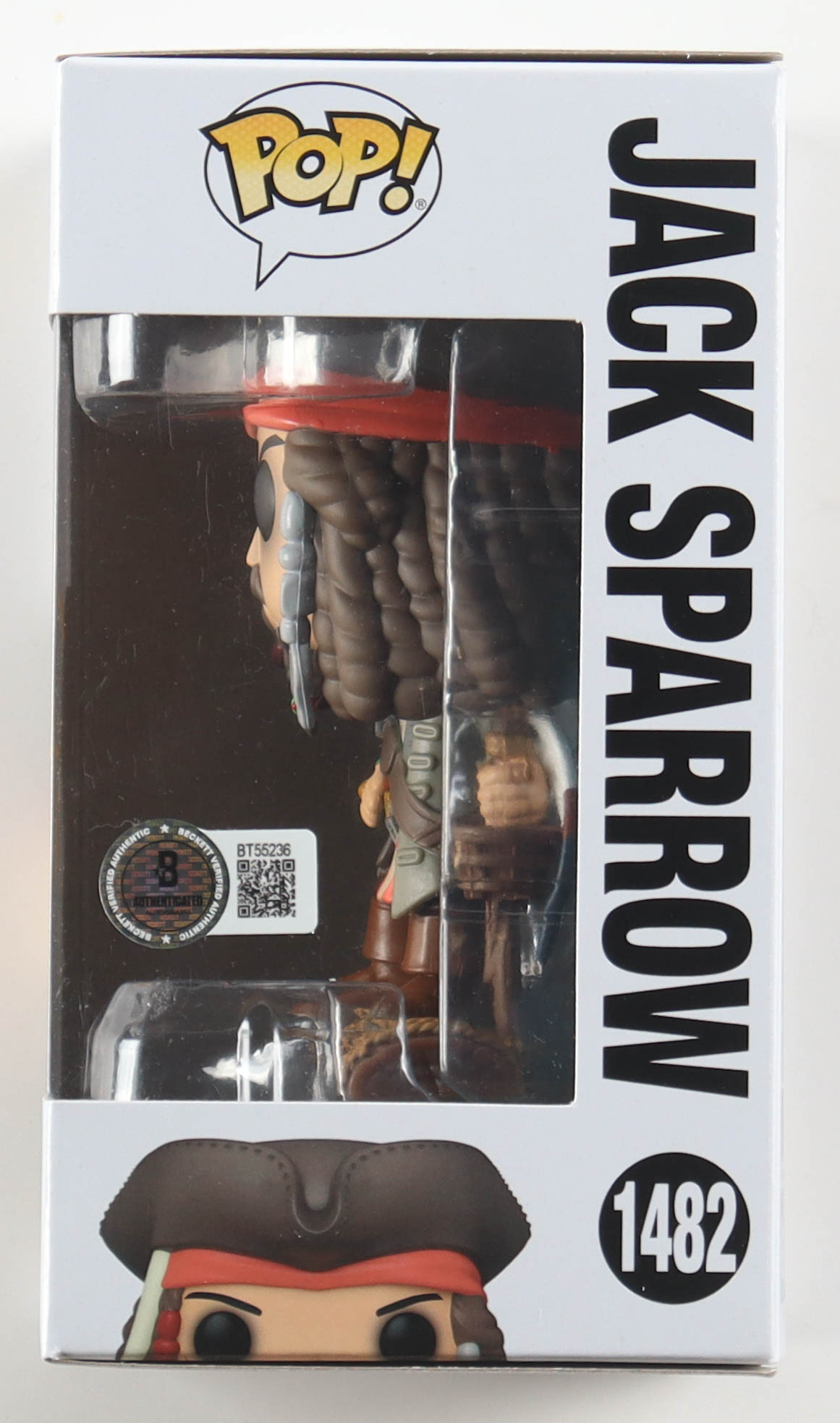 Johnny Depp Signed "Pirates of the Caribbean" #1482 Jack Sparrow Funko Pop! Vinyl Figure (Beckett) at PristineAuction.com Johnny Depp Signed "Pirates of the Caribbean" #1482 Jack Sparrow Funko Pop! Vinyl Figure (Beckett) at PristineAuction.com