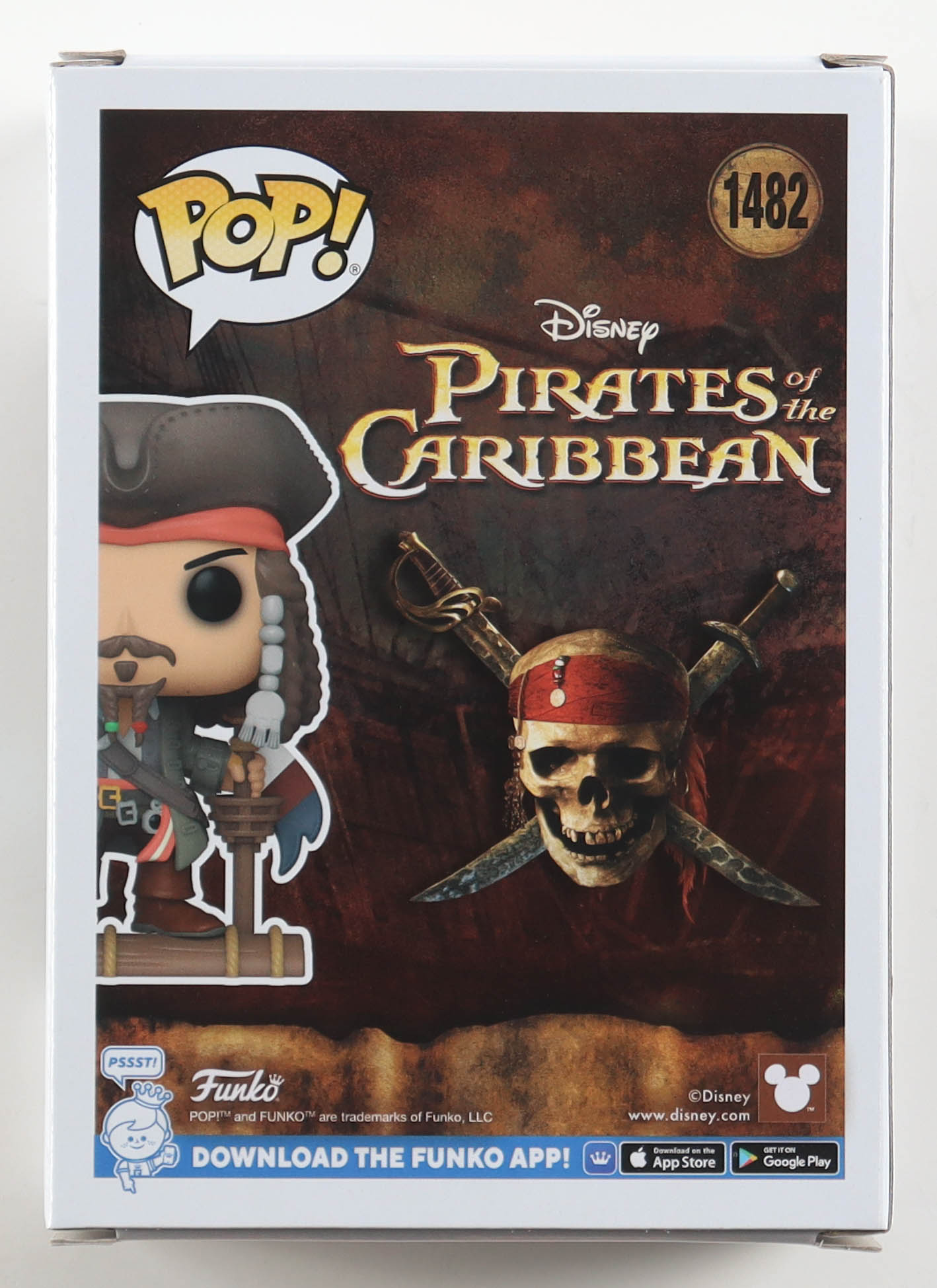 Johnny Depp Signed "Pirates of the Caribbean" #1482 Jack Sparrow Funko Pop! Vinyl Figure (Beckett) at PristineAuction.com Johnny Depp Signed "Pirates of the Caribbean" #1482 Jack Sparrow Funko Pop! Vinyl Figure (Beckett) at PristineAuction.com
