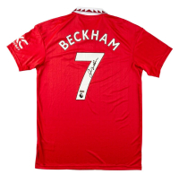 David Beckham Signed Manchester United Adidas Authentic Jersey (Panini) at PristineAuction.com