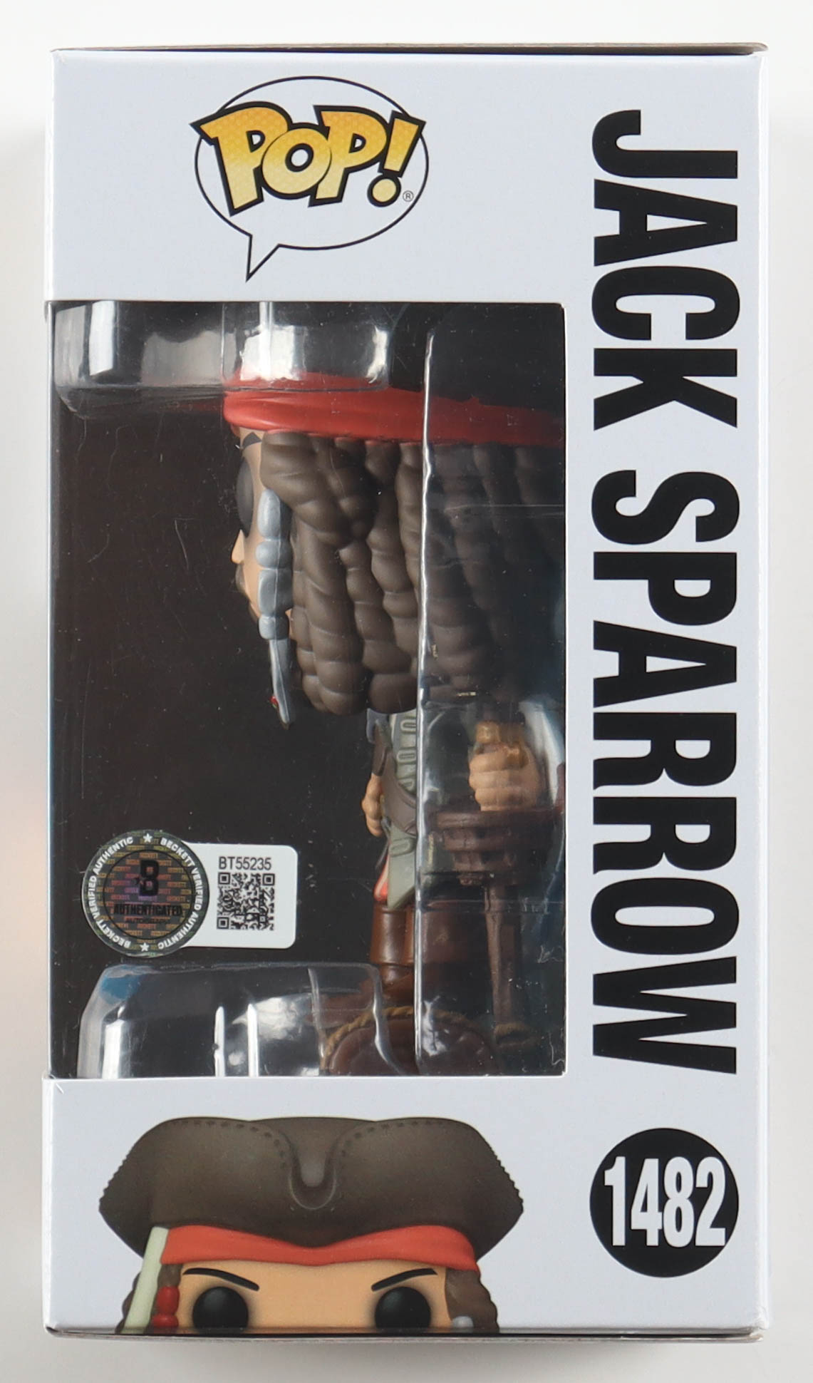 Johnny Depp Signed "Pirates of the Caribbean" #1482 Jack Sparrow Funko Pop! Vinyl Figure (Beckett) at PristineAuction.com Johnny Depp Signed "Pirates of the Caribbean" #1482 Jack Sparrow Funko Pop! Vinyl Figure (Beckett) at PristineAuction.com