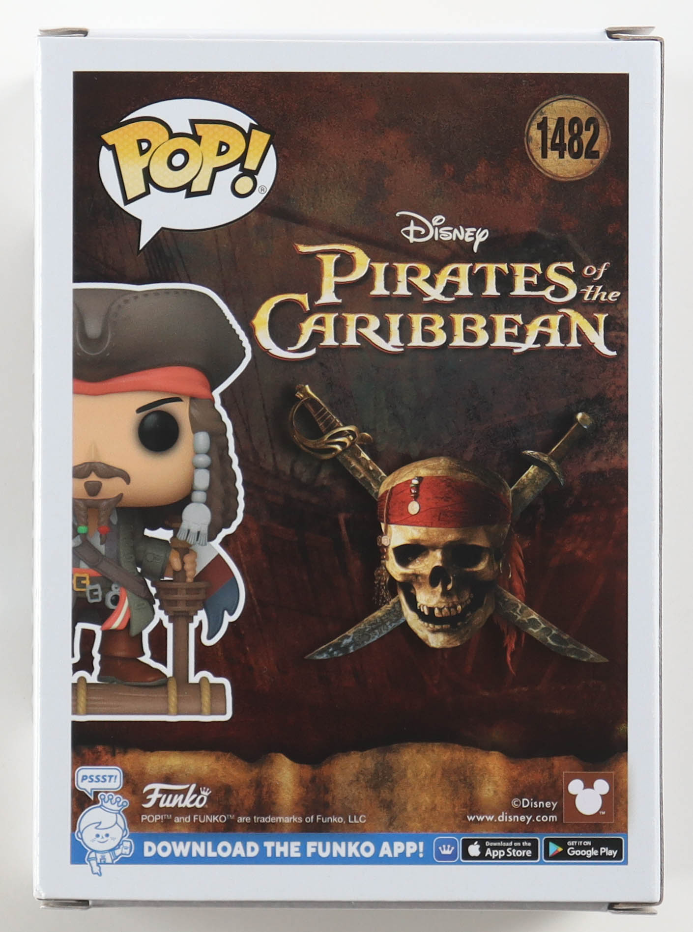 Johnny Depp Signed "Pirates of the Caribbean" #1482 Jack Sparrow Funko Pop! Vinyl Figure (Beckett) at PristineAuction.com Johnny Depp Signed "Pirates of the Caribbean" #1482 Jack Sparrow Funko Pop! Vinyl Figure (Beckett) at PristineAuction.com