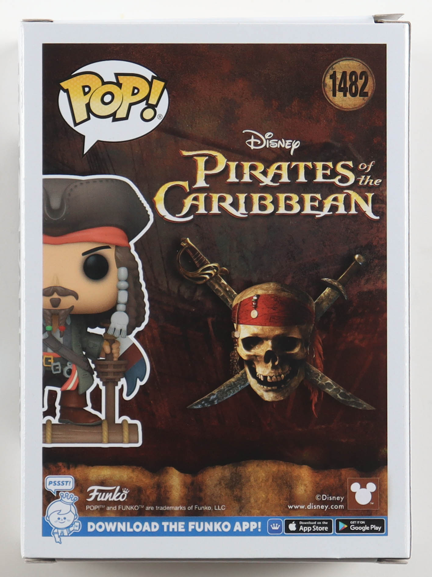 Johnny Depp Signed "Pirates of the Caribbean" #1482 Jack Sparrow Funko Pop! Vinyl Figure (Beckett) at PristineAuction.com Johnny Depp Signed "Pirates of the Caribbean" #1482 Jack Sparrow Funko Pop! Vinyl Figure (Beckett) at PristineAuction.com