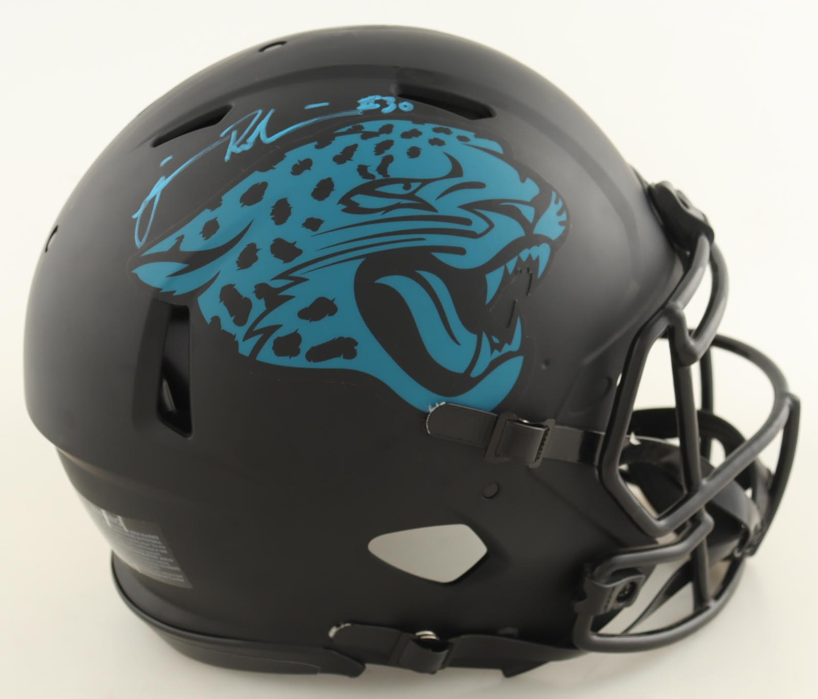 James Robinson Signed Jaguars Full-Size Authentic On-Field Eclipse Speed Helmet (Beckett) at PristineAuction.com James Robinson Signed Jaguars Full-Size Authentic On-Field Eclipse Speed Helmet (Beckett) at PristineAuction.com