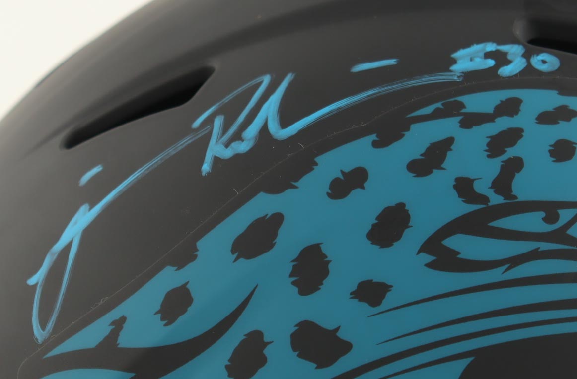 James Robinson Signed Jaguars Full-Size Authentic On-Field Eclipse Speed Helmet (Beckett) at PristineAuction.com James Robinson Signed Jaguars Full-Size Authentic On-Field Eclipse Speed Helmet (Beckett) at PristineAuction.com