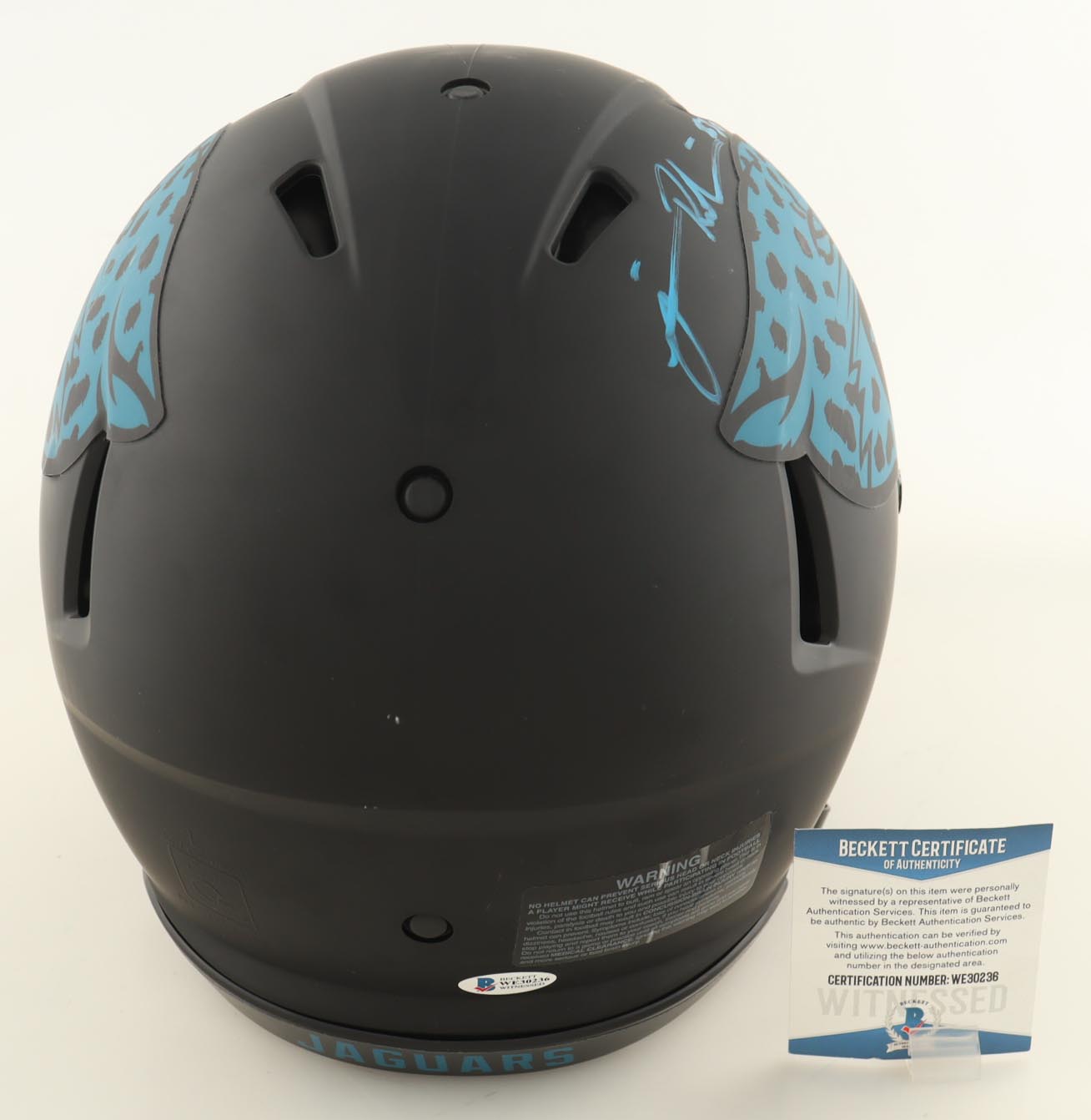 James Robinson Signed Jaguars Full-Size Authentic On-Field Eclipse Speed Helmet (Beckett) at PristineAuction.com James Robinson Signed Jaguars Full-Size Authentic On-Field Eclipse Speed Helmet (Beckett) at PristineAuction.com