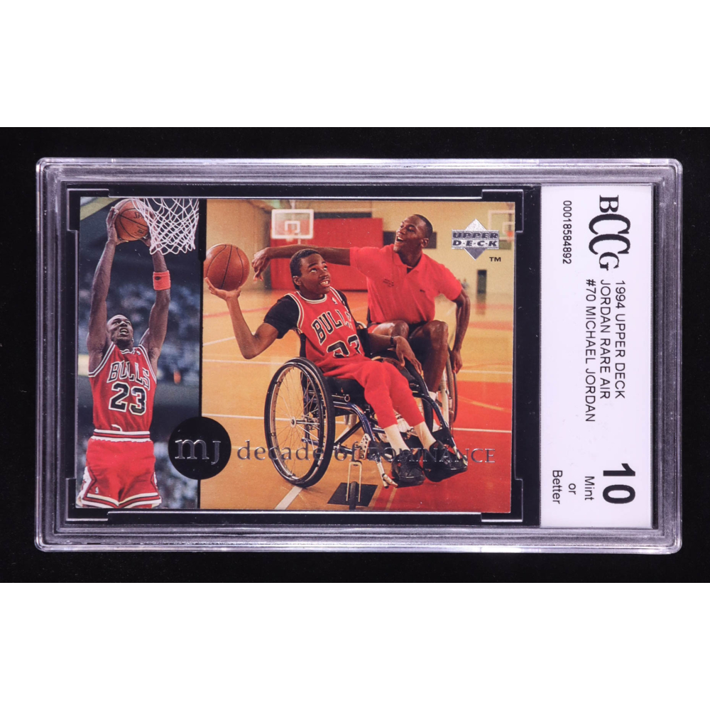 Michael Jordan 1994 Upper Deck Jordan Rare Air #70 (BCCG 10) at PristineAuction.com Michael Jordan 1994 Upper Deck Jordan Rare Air #70 (BCCG 10) at PristineAuction.com